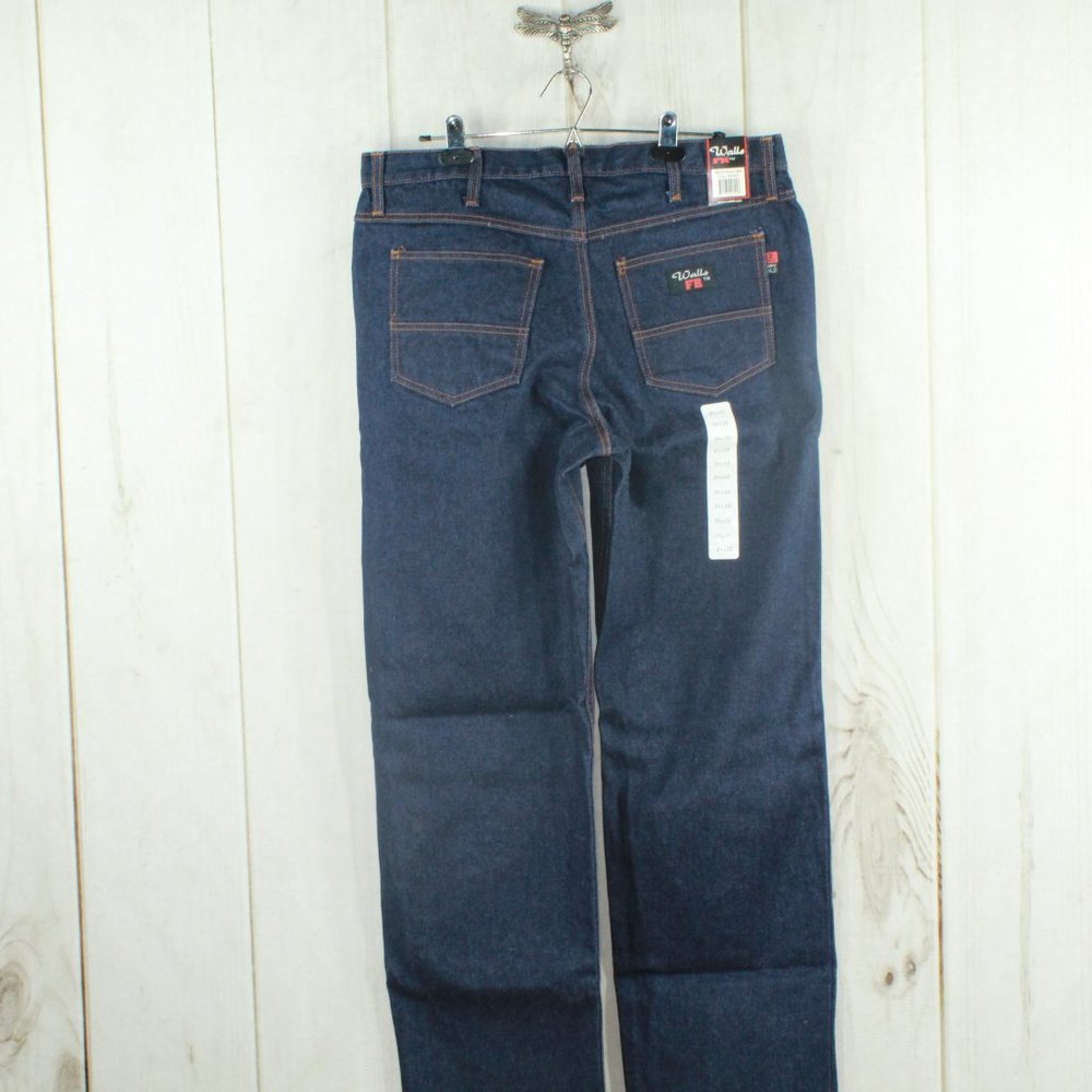 NWT! Walls FR Stonewashed Cotton Flame-Resistant Work Wear Jeans Size 34 - Picture 9 of 11